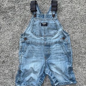 OshKosh B’Gosh Classic Shortalls with HickoryStripe Remix 24M